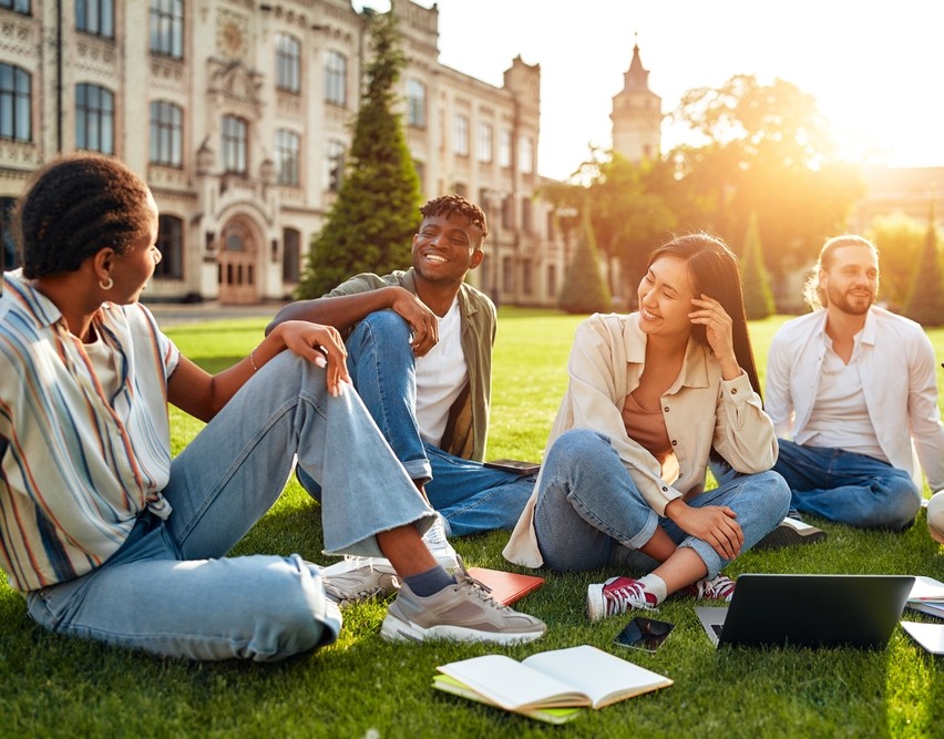 Students Studying Together
