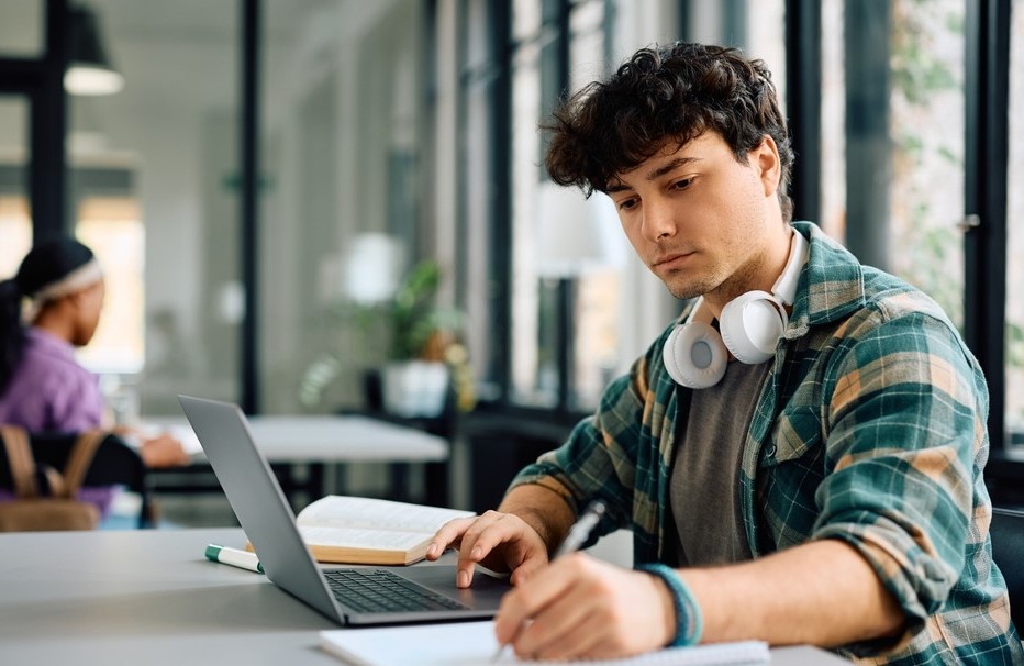 Boy Studying Cybersecurity